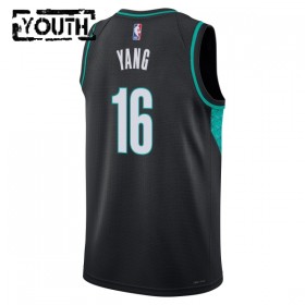 Dres Portland Trail Blazers Yang Hansen Nike 2025-26 City Edition Crno Swingman - Dječji
